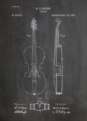 Violin patent 1881