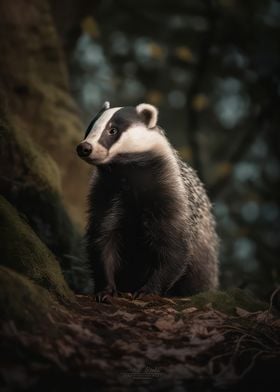 Beautiful badger