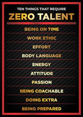 zero talent