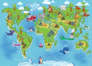 Travel Map For Kids