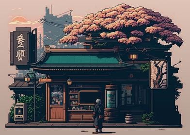 Japan Pixel art