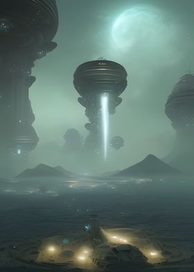 Mining Colony Skyline