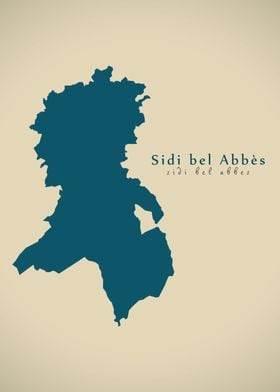 Sidi bel Abbes map