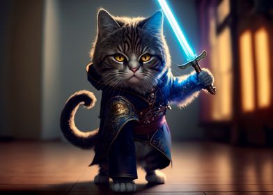 Concept ninja warrior cat