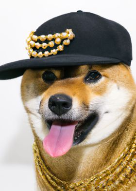 Cool Dog with Cap