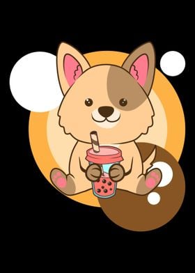 Dog And Bubble Tea