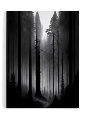 Black and White Foret