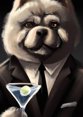 Chow Chow Suit Martini