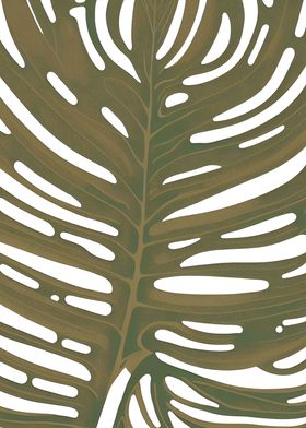 Monstera Woodblock