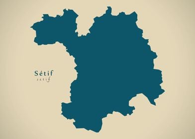 Setif province map