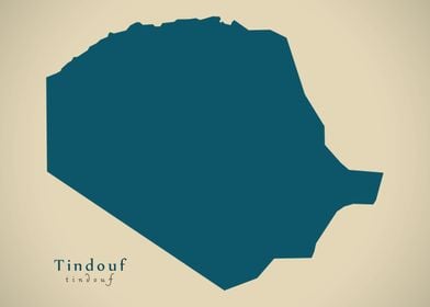 Tindouf province map