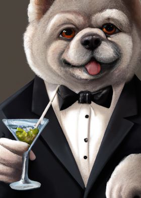 Chow Chow Suit Martini