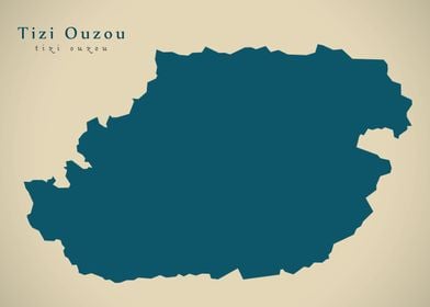 Tizi Ouzou province map