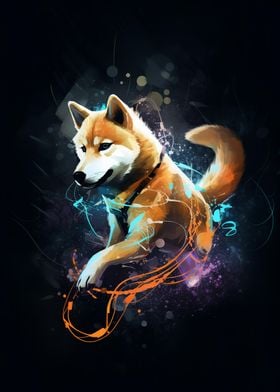 Shiba Inu graffiti