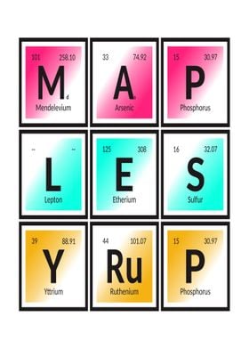 Maple Syrup Periodic Table