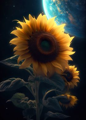 Sunflower Earth Galaxy