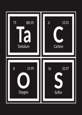 Tacos Periodic Table 