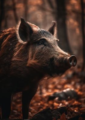 Stately boar