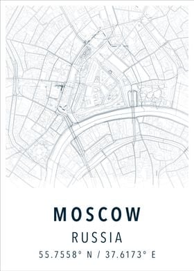 Moscow simple map