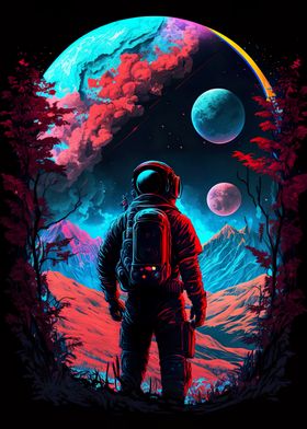 astronaut in outer space