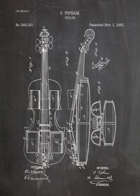 Violin patent 1881