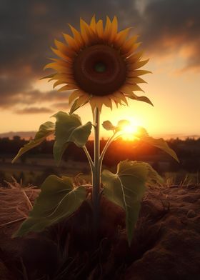 Sunflower Sunset Clouds