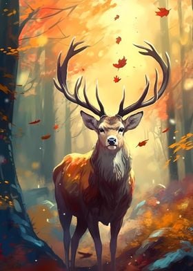 Deer Autumn