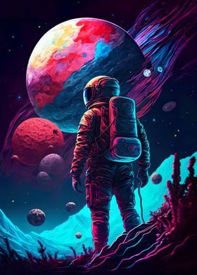 Neon Astronaut