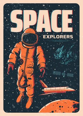 Vintage retro space