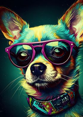 Chihuahua Popart