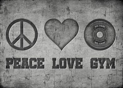 Peace love gym