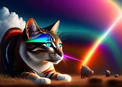 Neon Cat