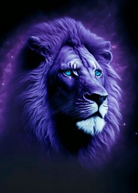 Lion King Purple Backgroun