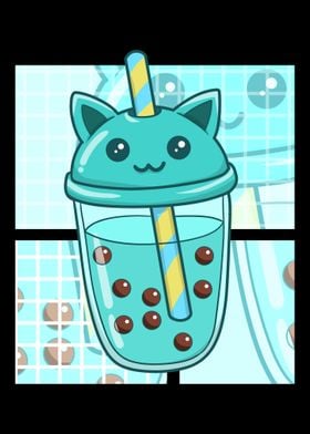 Bubble Tea Cat