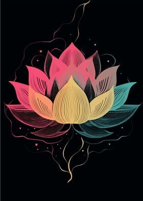 Colorful lotus