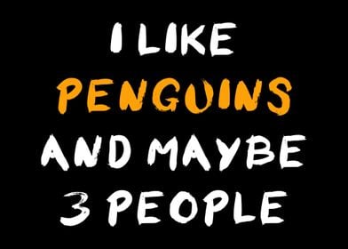 Penguins And 3 People