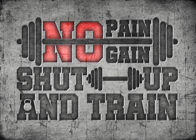 No pain no gain train