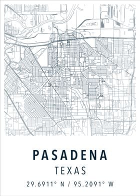 Pasadena simple map