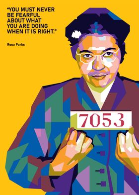 Rosa Parks Pop Art