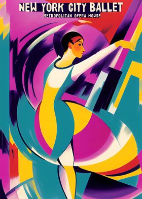 New York Ballet Poster