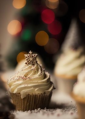 Christmas tree cupcakes