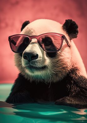 Cool Panda with Sunglass