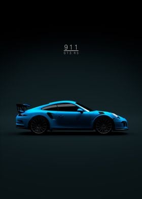 2016 Porsche GT3 RS Blue