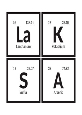 Laksa Table of Elements