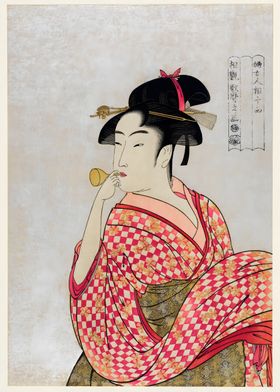 Ukiyo e Japanese Geisha