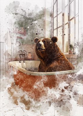 Funny Bear Bathroom