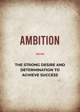 ambition definition