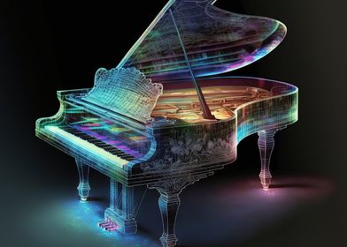 piano colorful