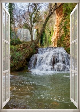 Window view waterfall