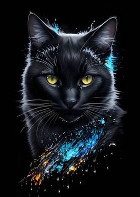 Black Cat Portrait 